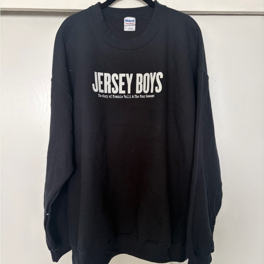 Y2k VTG Black Jersey Boys broadway musical Sweatshirt